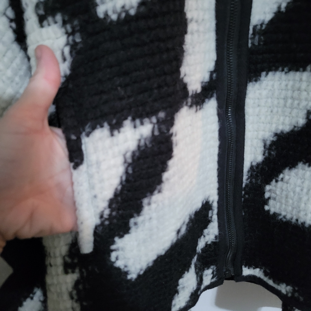 French Connection Houndstooth Zip Front Wool Blen… - image 5